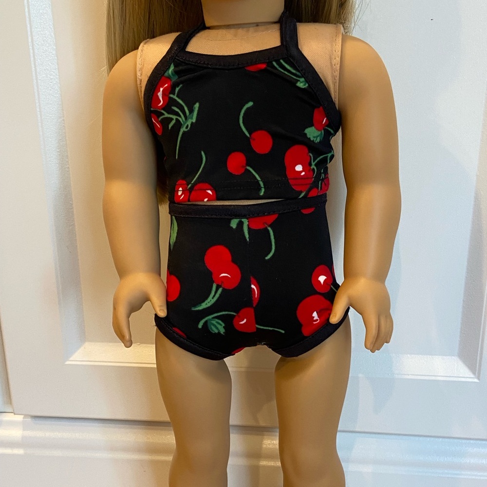 American Girl doll cherry swimsuit